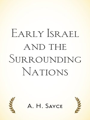 cover image of Early Israel and the Surrounding Nations